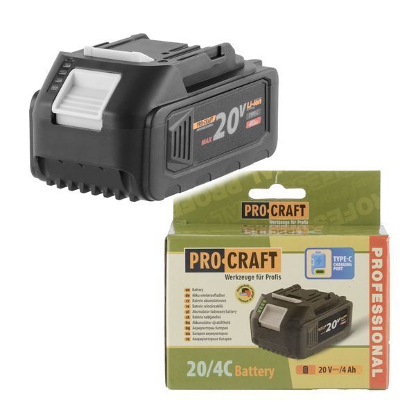 Акумуляторна дискова пила для розпилювання деревини Procraft PCA32 20В 1АКБ 4Агод зарядний пристрій Charger20/3 3А PCA32 1АКБ 4АгС ЗП Eco 3А фото